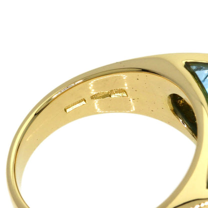 Bvlgari Tronchette Blue Topaz Ring 18K Yellow Gold — view 6