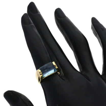 Bvlgari Tronchette Blue Topaz Ring 18K Yellow Gold — view 7