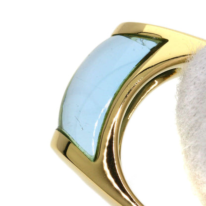 Bvlgari Tronchette Blue Topaz Ring 18K Yellow Gold — view 8