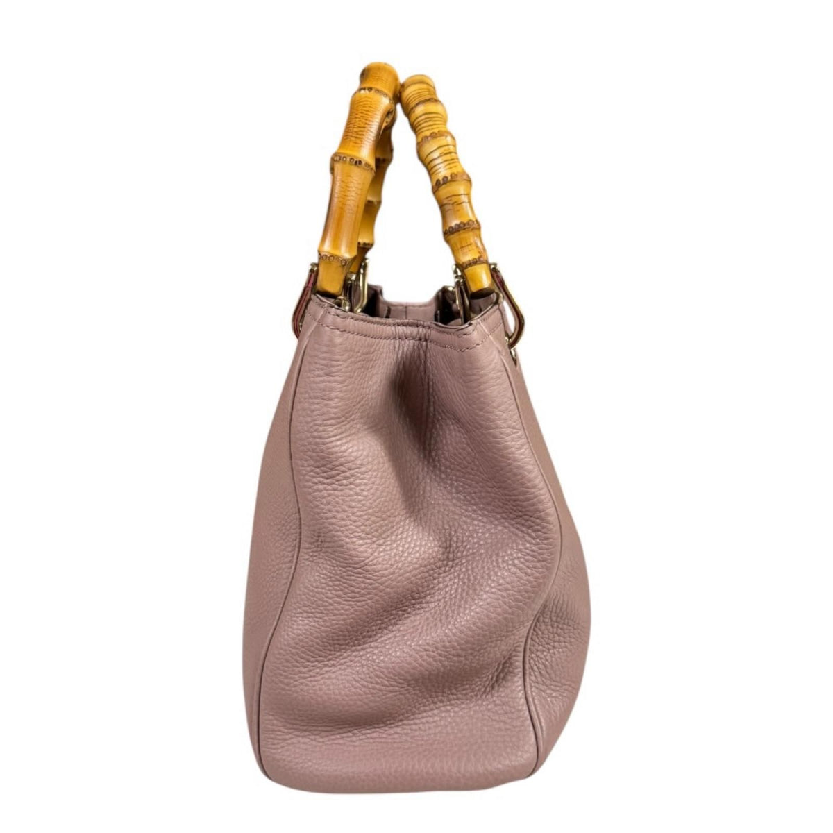 Gucci Bamboo Shoulder Bag Leather Pink — view 4