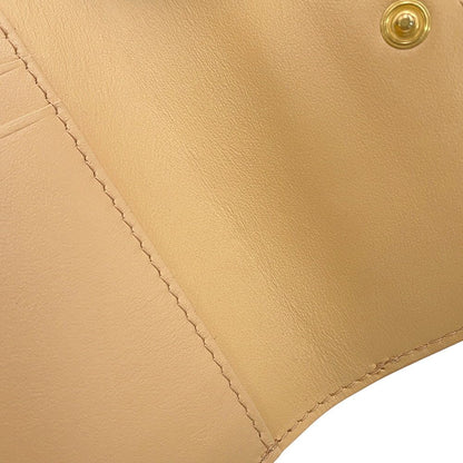 Bottega Veneta Trifold Wallet Maxi Intrecciato Cassette Leather Beige — view 9