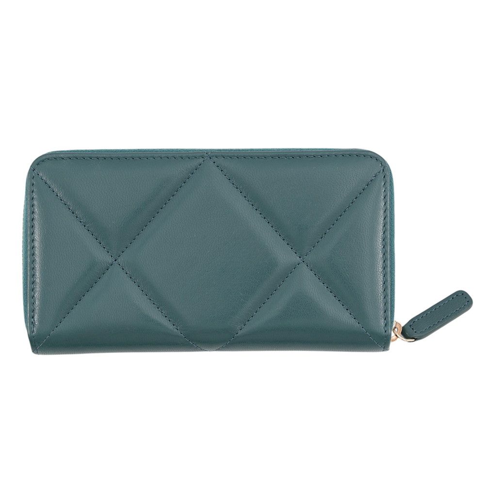 Chanel Wallet 19 Small Zip CC Logo Lambskin — view 3