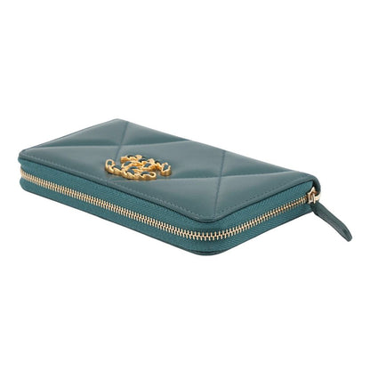 Chanel Wallet 19 Small Zip CC Logo Lambskin — view 2