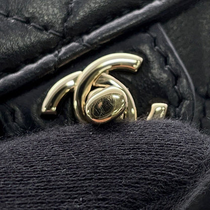 Chanel Bag Charm Quilted Heart Mini Lambskin Black — view 7