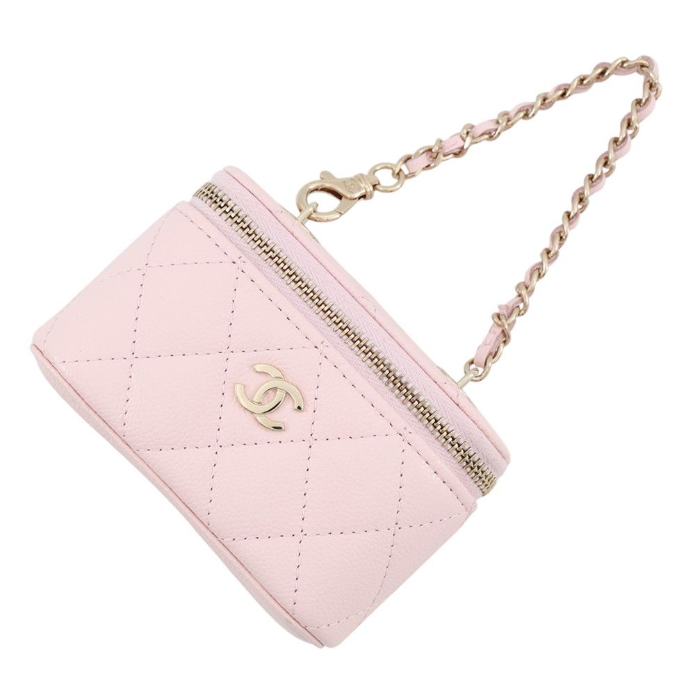 Chanel Bag Charm Classic Mini Vanity Caviar Leather