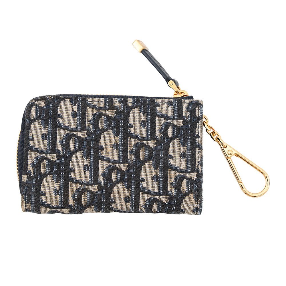 Dior Key Case Oblique 30 Montaigne Yuze Jacquard Leather Trotter Key Holder — view 3