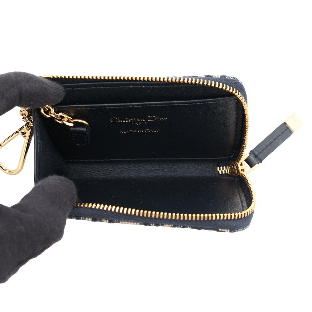 Dior Key Case Oblique 30 Montaigne Yuze Jacquard Leather Trotter Key Holder — view 4