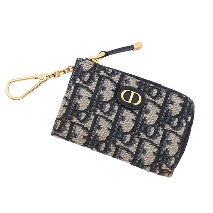 Dior Key Case Oblique 30 Montaigne Yuze Jacquard Leather Trotter Key Holder