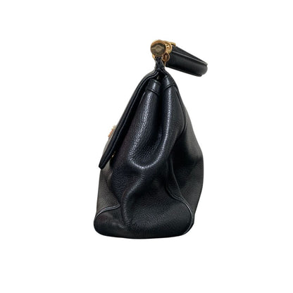 Dolce & Gabbana Sicily Lining Leopard 2-Way Tote Shoulder Bag Black — view 4