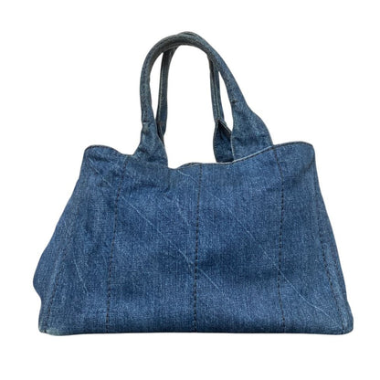 Prada Denim Canapa Tote Indigo — view 2