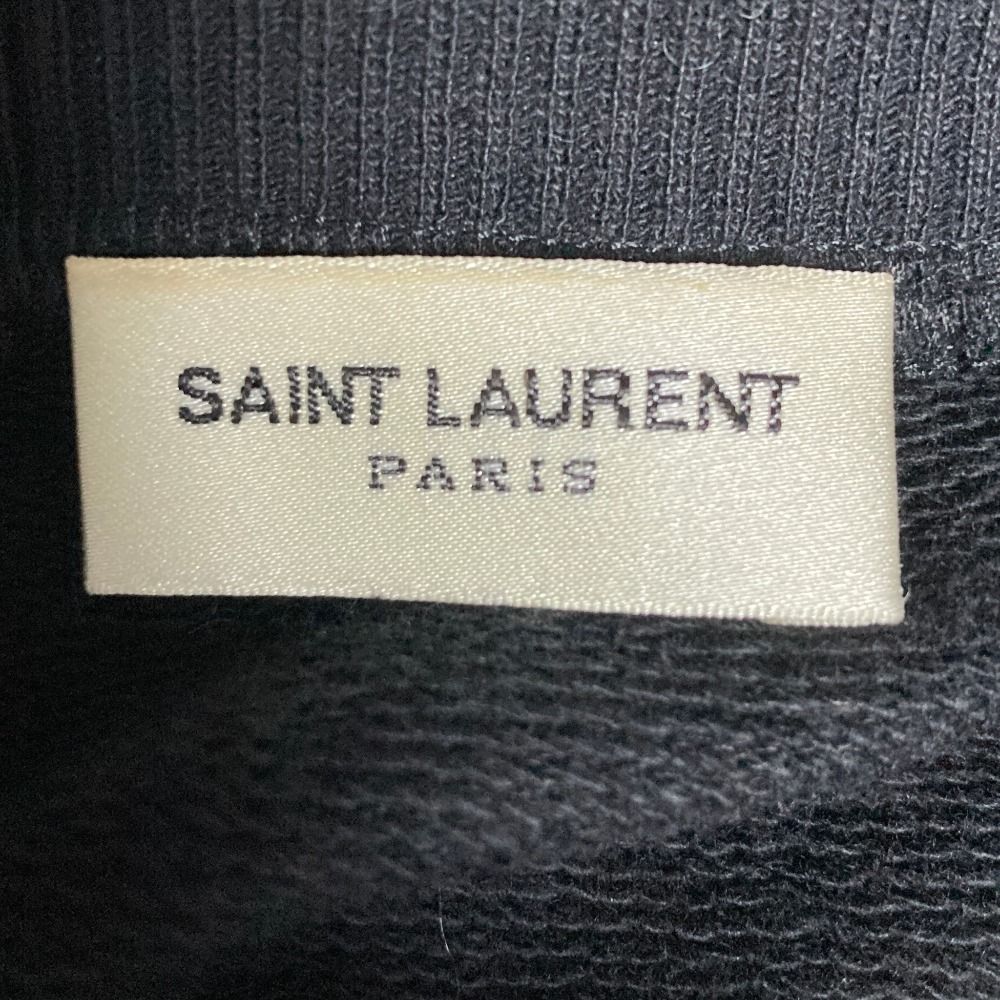 Saint Laurent Paris Hedi Slimane Era Leather Trim Concho Fringe Sweatshirt M — view 4