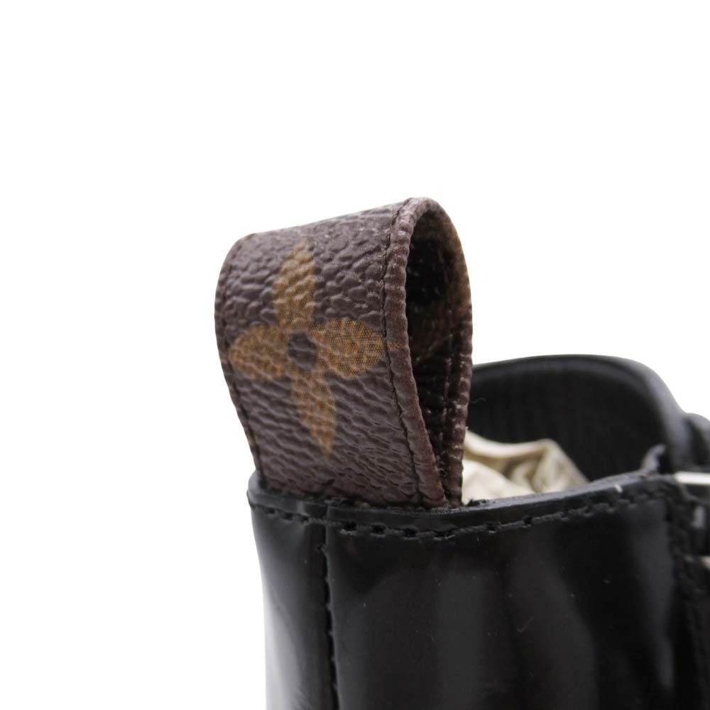Louis Vuitton Star Trail Line Ankle Boots Short Chunky Heel Shoes Black 35 — view 6
