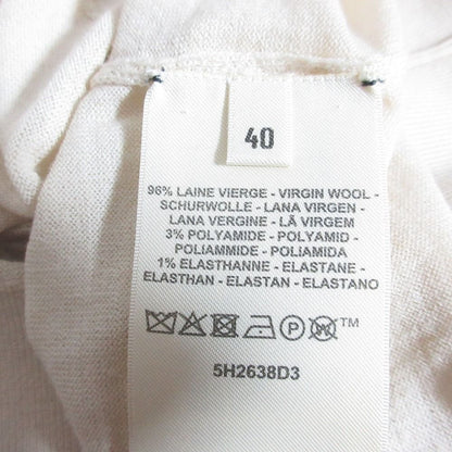 Hermes Candy Libris Wool Knit Sweater 40 Beige — view 5
