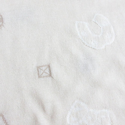 Hermes Candy Libris Wool Knit Sweater 40 Beige — view 8