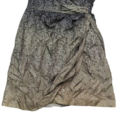 Fendi Daily Dresses Floral Dress Long Sleeve All Pattern Silk 42 Gradation Gray — view 5
