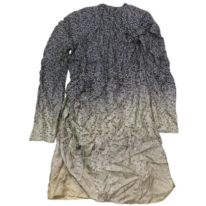 Fendi Daily Dresses Floral Dress Long Sleeve All Pattern Silk 42 Gradation Gray — view 2