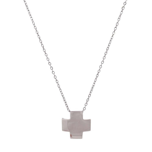 Tiffany & Co New Roman Cross Necklace Silver