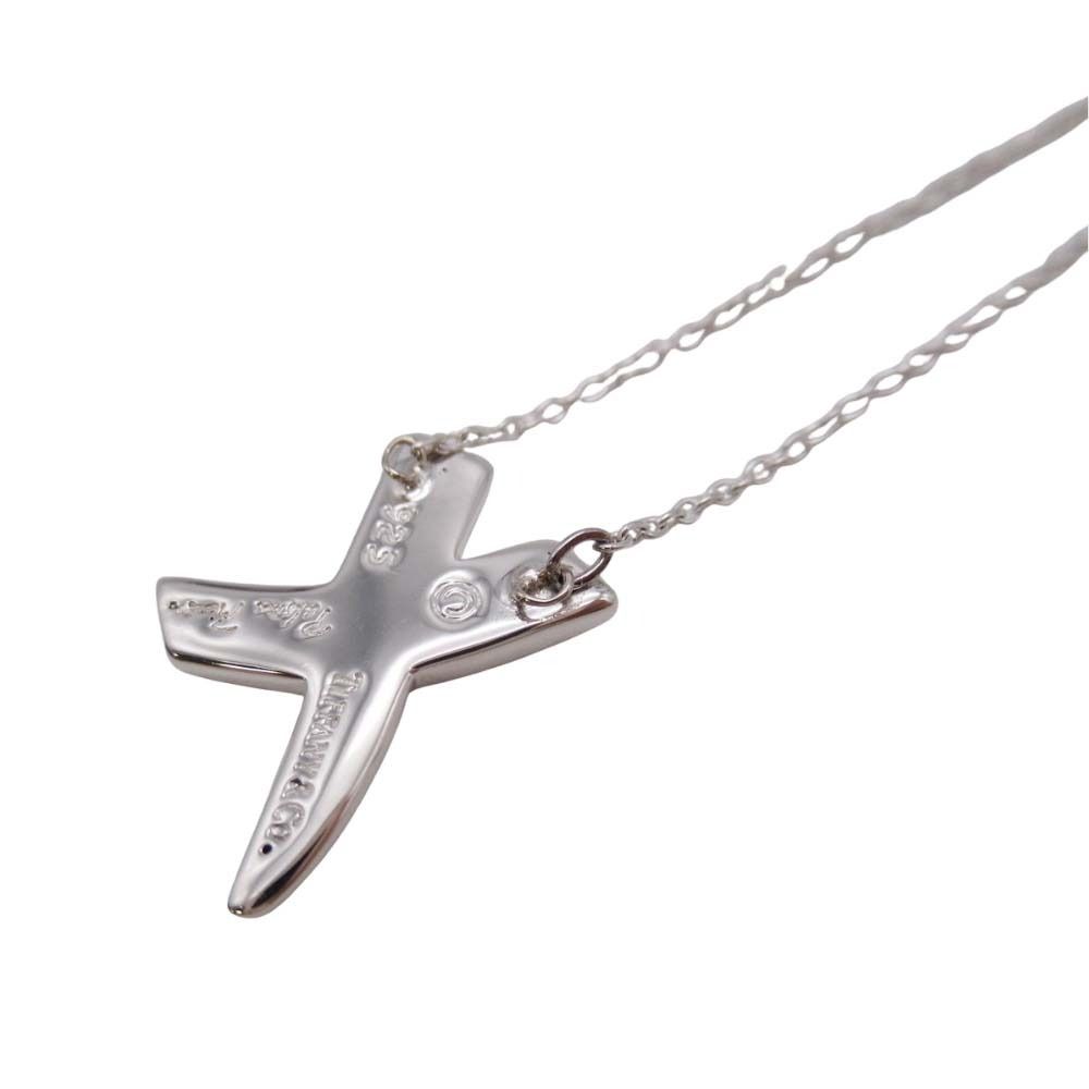 Tiffany & Co New Kiss Cross Necklace Paloma Picasso Silver — view 4