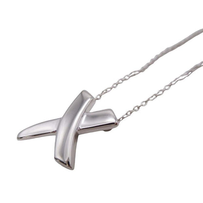 Tiffany & Co New Kiss Cross Necklace Paloma Picasso Silver — view 3