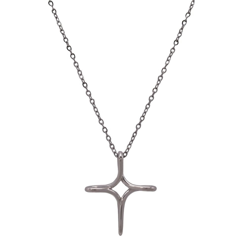 Tiffany & Co New Infinity Cross Necklace Silver