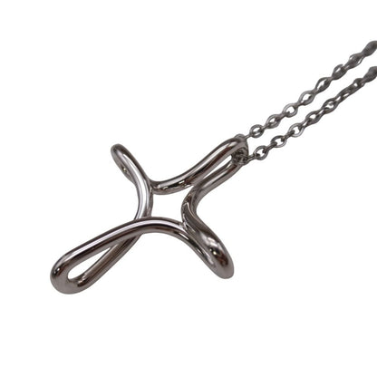 Tiffany & Co New Infinity Cross Necklace Silver — view 3