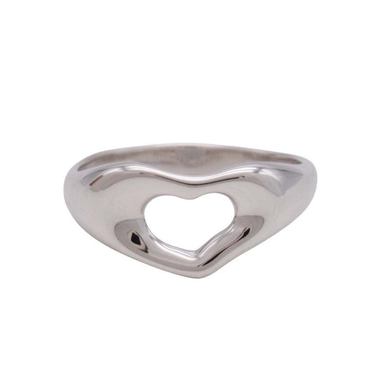 Tiffany & Co New Open Heart Ring Silver