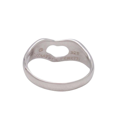 Tiffany & Co New Open Heart Ring Silver — view 3