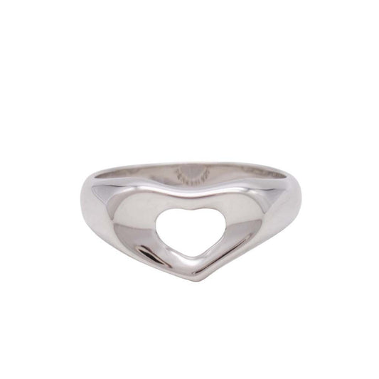 Tiffany & Co New Open Heart Ring Silver