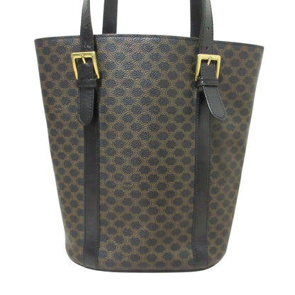 Celine Black Macadam Bucket Tote Shoulder Bag 1 Brown — view 2