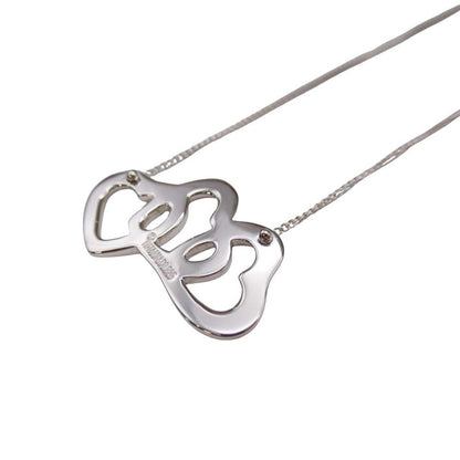 Tiffany & Co Triple Open Heart Necklace Silver — view 4