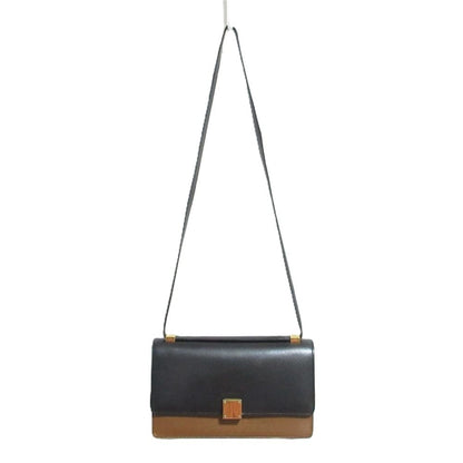 Celine Phoebe Philo Era Classic Box Shoulder Bag Black Brown — view 3