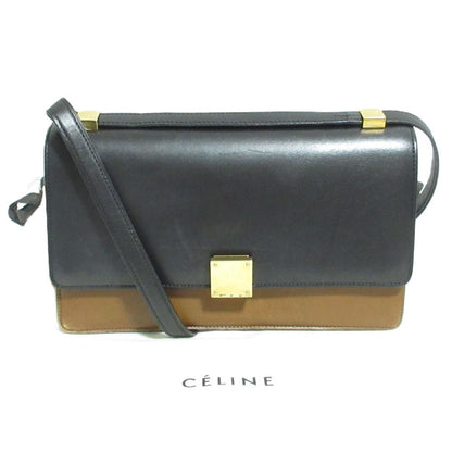 Celine Phoebe Philo Era Classic Box Shoulder Bag Black Brown