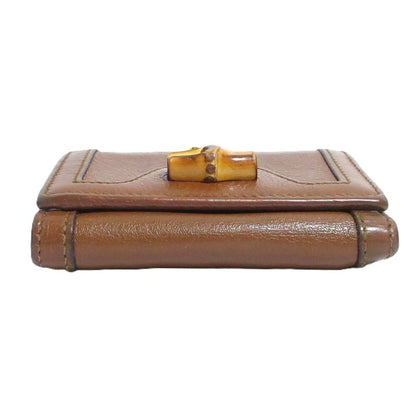 Gucci Diana Bamboo Compact Wallet Trifold Brown — view 5
