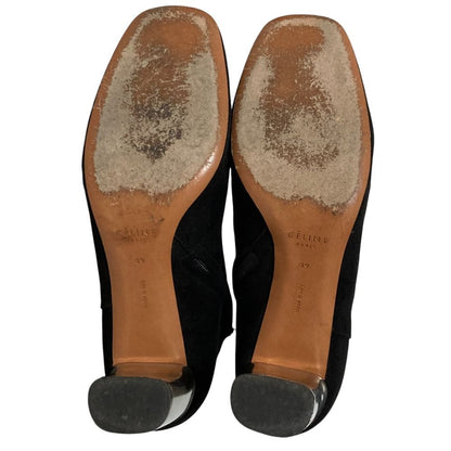 Celine Phoebe Philo Era Metal Heels Suede Leather Short Boots 39 — view 8