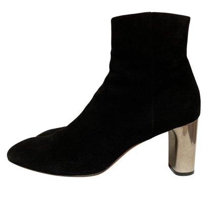 Celine Phoebe Philo Era Metal Heels Suede Leather Short Boots 39 — view 2
