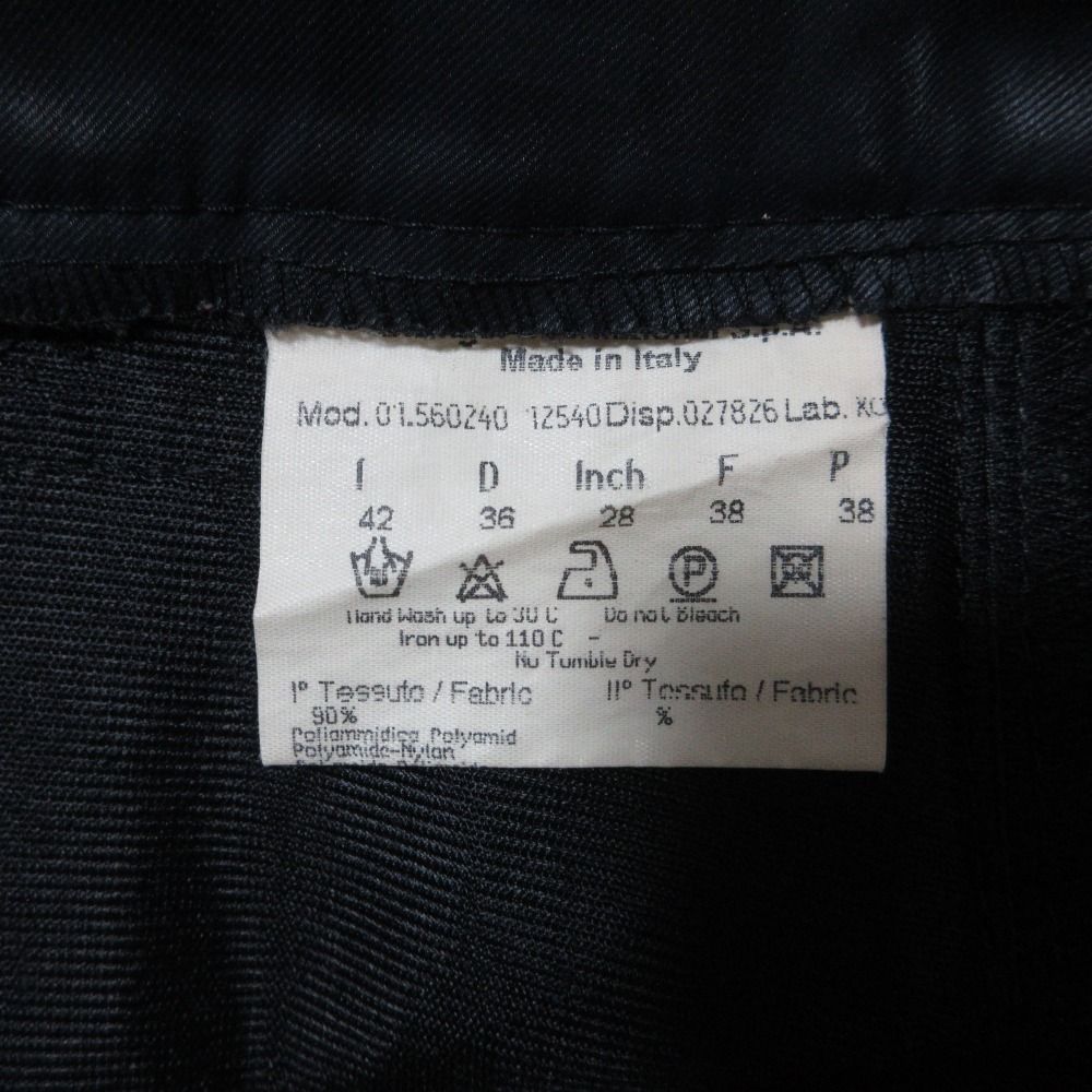 Fendi Vintage Zucca Pattern Nylon Pants 42 Black — view 7