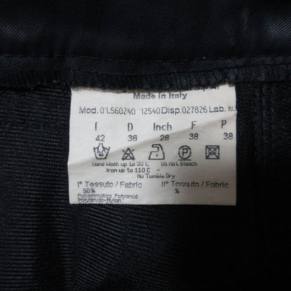 Fendi Vintage Zucca Pattern Nylon Pants 42 Black — view 7