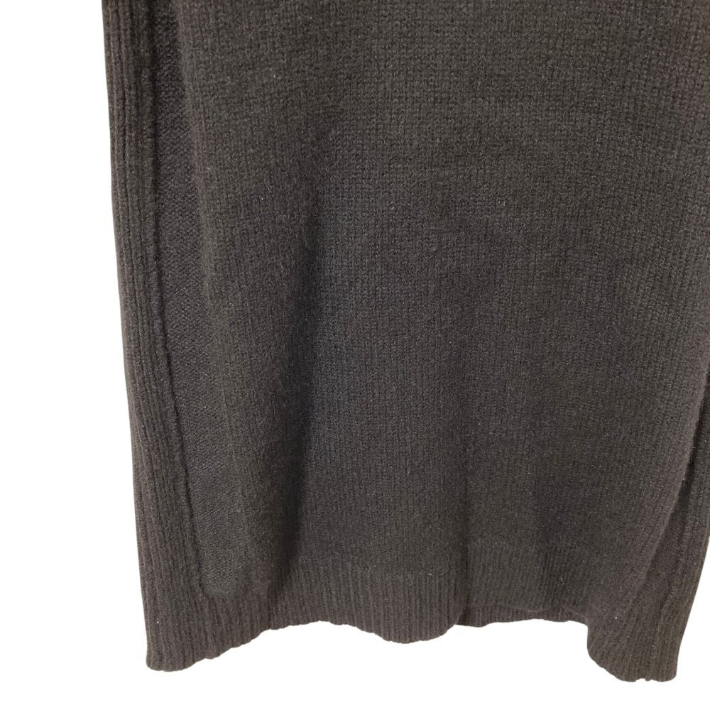 Celine Wide Turtle Short Sleeve Cashmere Knit Sweater S Black — view 9