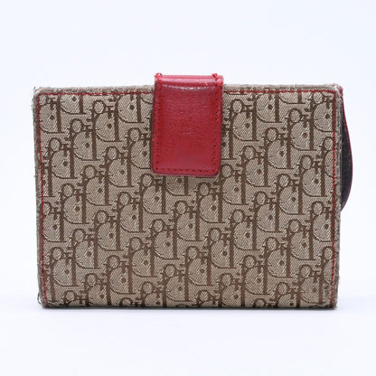 Dior Trotter Rasta Color Saddle Wallet Galliano Era Canvas D Beige — view 2