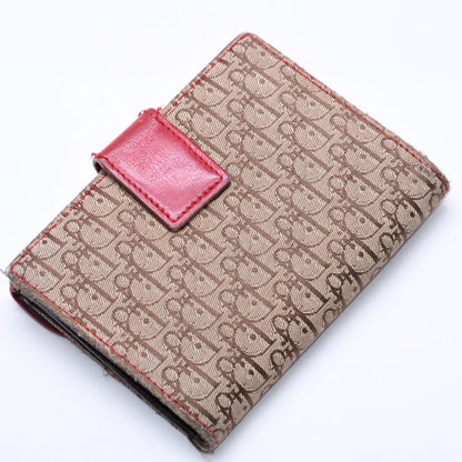 Dior Trotter Rasta Color Saddle Wallet Galliano Era Canvas D Beige — view 4