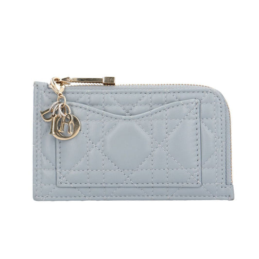 Dior Dio le Lady Dio le Cosmos Zip Cup Doholder Card Case Lambskin