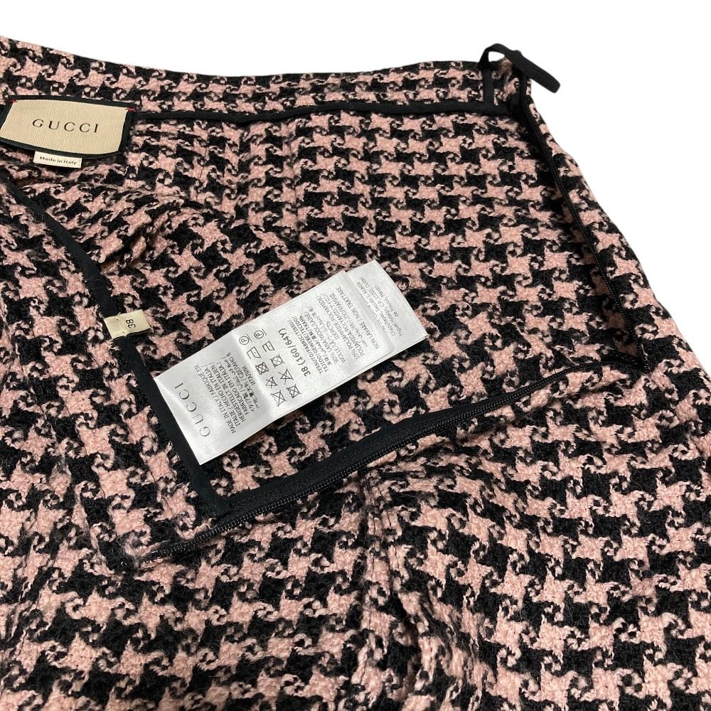 Gucci Tweed Long Skirt 38 Pink — view 4