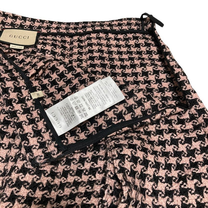 Gucci Tweed Long Skirt 38 Pink — view 4