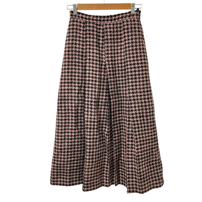 Gucci Tweed Long Skirt 38 Pink