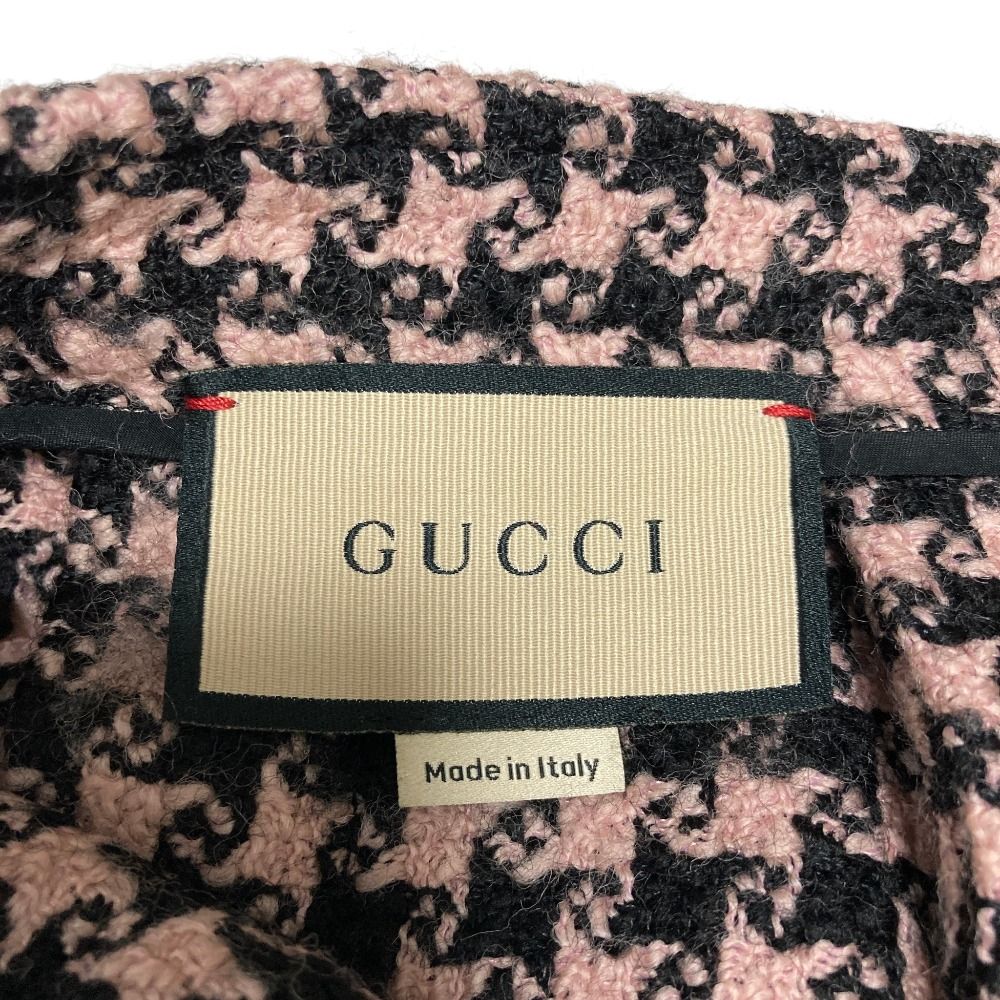 Gucci Tweed Long Skirt 38 Pink — view 6