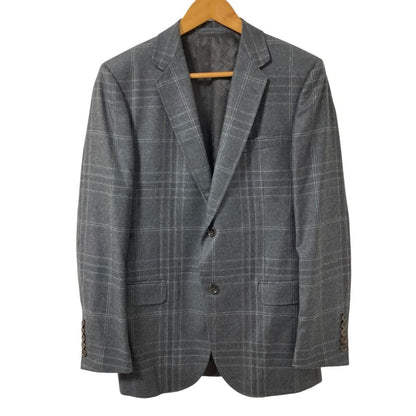 Gucci Plaid Tailored Jacket Trousers Pants Suit Set Gray — view 3