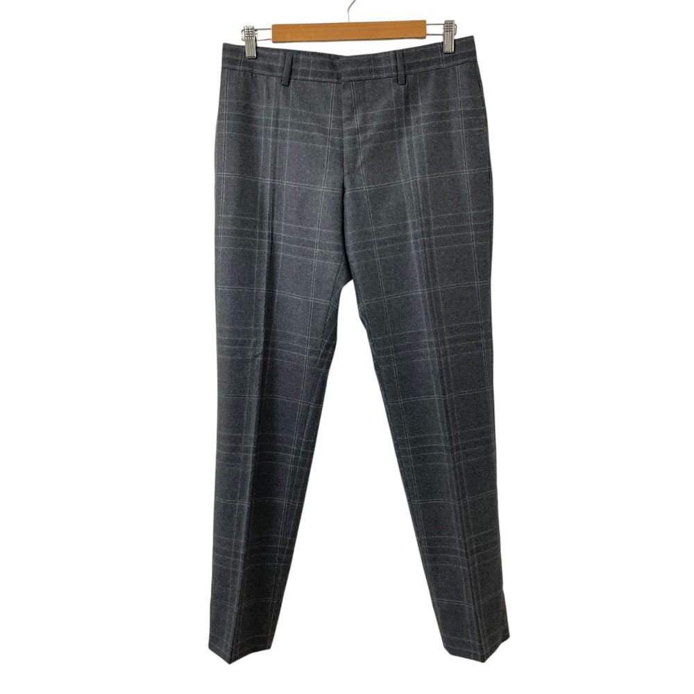 Gucci Plaid Tailored Jacket Trousers Pants Suit Set Gray — view 9