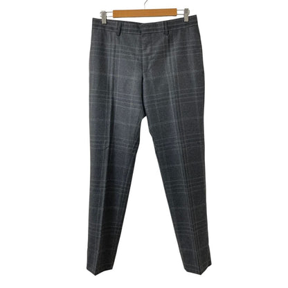 Gucci Plaid Tailored Jacket Trousers Pants Suit Set Gray — view 9