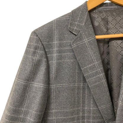 Gucci Plaid Tailored Jacket Trousers Pants Suit Set Gray — view 7
