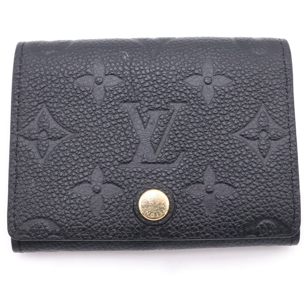 Louis Vuitton Monogram Empreinte Envelope Cult Visit Card Case Black